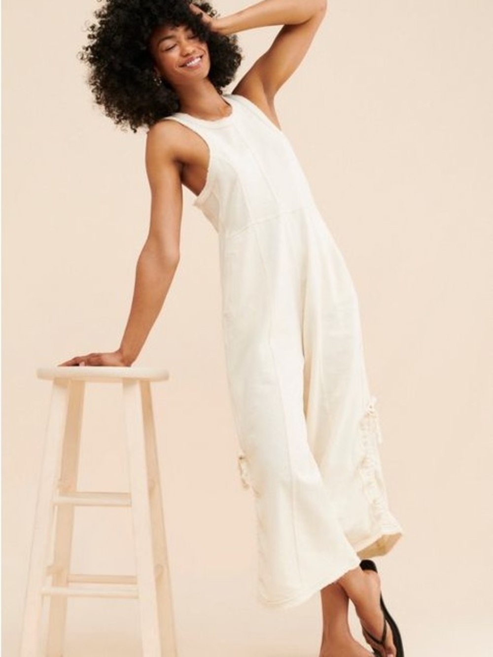 Anthropologie Daily Practice Plattsburgh Sleeveless Jumpsuit - XS